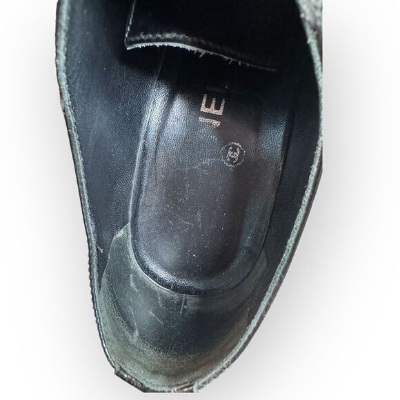 Chanel Patent Leather Lasercut Booties 37.5 - Picture 6 of 14